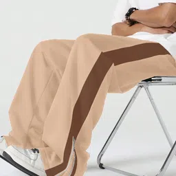 jump cuts Jump Cuts||Loose Fit Track Pants for Men||Lycra Blend Baggy Pants||Mens Stylish Baggy Track Pant image 4