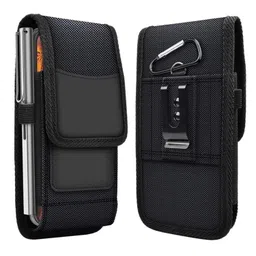 heavy driver Phone Holster for Men Belt Clip Pouch, for iPhone 14 Plus, Pro Max, 13, 12, 11 and More, 6.8" Nylon Cell Phone Holster Mobile Card Holder Case (XL, Black) image 1