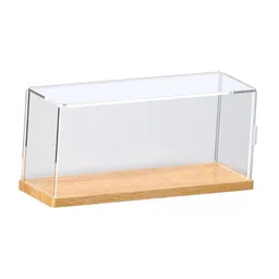 THE STYLE SUTRA Countertop Action Figures Display Box Showcase Wood Bottom for Retail Stores 30x10x13.5cm image 1