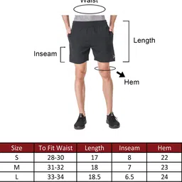FITINC N.S Lycra Shorts for Men with Zipper Pockets image 5