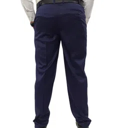 clavelite ClaveliteMens Regular fit Formal Pleat Front Trouser - Polyester Blend Gents Dress Pants image 3