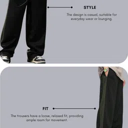 greciilooks Casual Trousers Pants | Regular Trouser Loose Fit | Sports for Men Stylish Treck Pant | Sweatpants | (Sports | Gym | Yoga) image 4