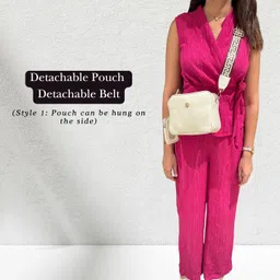 la glare Women's Girls Cross Body Sling Bag with Pouch image 3