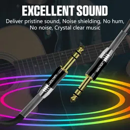 Softline Pro SPSS 500 6.3mm Stereo Jack to 6.3mm Stereo Jack 5 Meter Cable (Gold Plated) image 2