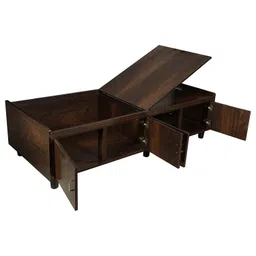 nova furniture Nova Furnitures Caspian Furniture Single Bed/Diwan (Jungle Wood Finish , Brown) 76 Cm, 183 Cm, 47 Cm image 5