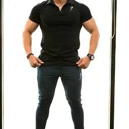 fuaark Men's Solid Slim Fit Polo Shirt image 3