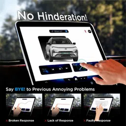 Spartan Shield {5 PACK) Screen Guard For TATA NEXON.EV 2023 | 12.3 INCH INFOTAINMENT [Thin Bezels] + STEERING + INSTRUMENT CLUSTER + AC PANEL + GEAR KNOB Protector Accessories [Not Tempered Glass] image 3