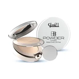 glam 21 Glam21, 2-in-1 Compact Powder (BB Powder 20gm)| Instant Weightless Matte Finish Look | Long-lasting | Peerless Soft Skin | Natural-02 image 1