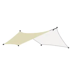 CALANDIS™ Camping Tarp Sun Protection Awning Shelter for Backpacking Garden Picnic Khaki | Tent Canopy | Tents Canopies | Camping Hiking | Outdoor Sports image 3