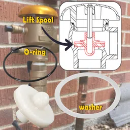 Deecaray 710 1" Repair Pressure Vacuum Breakers Kit, 901-549 Bonnet and Poppet Assembly, Compatible with Febco 1" Model 710 and 715 Pressure Vacuum Breakers image 3