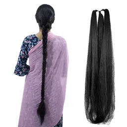 D-DIVINE Cold Fusion Hair Extension Styles Parandi Hair Extension Traditional Hair Braid For Women, Black (Pack Of 1) image 4