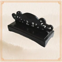 THE STYLE SUTRA Folding Fan Stand Simple Handheld Fan Holder for Restaurant Living Room Desk Black image 4