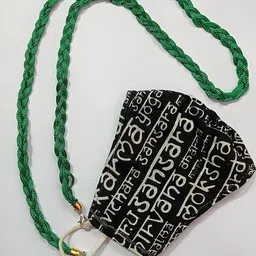 manbhar gems Beautiful Eyeglass Green Nylon Dori Eyeglass Spectacle Cord Neck Strap String Chain Link Holder 74 cms Green Colour For Women Men Girl (Green Dori) image 4