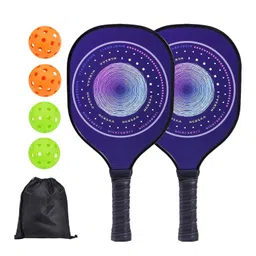 Fashion My Day Wood Pickleball Racket Set for Beginner to Advanced Player Training Home Gym 7pcs Purple | Racquets | Tennis | Tennis & Racquet Sports image 4