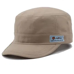 JAZAA Fashionable Solid Color Unisex Fitted Army Military Cadet Cap image 1