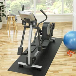 SuperMats Heavy Duty Equipment Mat 11GS-GRAY Made in U.S.A. for Large Treadmills Ellipticals Rowers Rowing Machines Recumbent Bikes and Exercise Equipment Color Gray (3-Feet x 6.5-Feet) (36" x 78") ( image 2