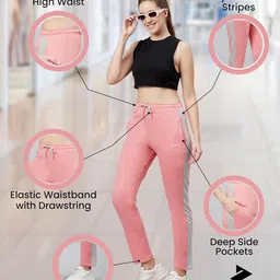 blinkin Cotton Pajamas for Women Combo, Pack of 2-The Ultimate Relaxed Fit Track Pants for Women : Ideal Lower for Night Wear & Comfort Wear image 5