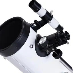 space arcade Space Launcher 76mm Newtonian Astronomical Reflector Telescope with 700 Focal Length, Upto 350X Magnification White Tube image 5