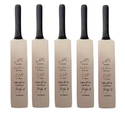 frixan Miniature Bat Indian Cricketer Printed Autograph Pack of 5 (Not Original) for Show Piece and Gift Purpose Souvenir Bat (They Can't be Used for Paying Cricket) image 1