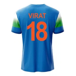Indian ODI Cricket Jersey 2025 (V18 Back Printed) for Men and Kids image 3