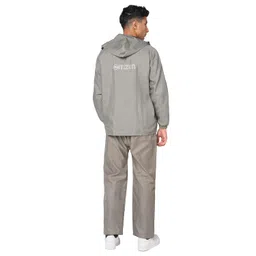 citizen Hooded Raincoat for Men Women Waterproof for Bike Riders 2T Slub Fabric Lightweight Stylish Sealed Hood, Large Pockets, Heavy-Duty Zippers Rainwear with Carry Pouch-CR014 image 2