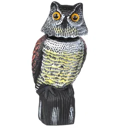 calandis CALANDIS® Garden Owl Decoy Bird Scarer Scarecrow- Wind Activated Spinning Head image 5