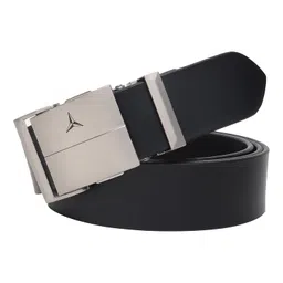 sunshopping Men’s Formal Genuine Leather Auto-lock Adjustable Belt (JAFA-42-BL) image 1