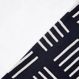 HonestBaby 2-Piece Organic Cotton Printed & Terry Changing Pad Cover Set , Sketchy Square Dark Navy, One Size image 4