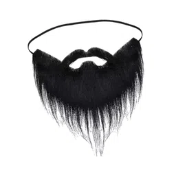 myaddiction Xmas Santa Claus Beard Christmas Funny Fake Beard For Girls Boys Fancy Dress Black image 2