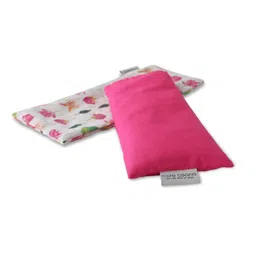 Core Asana Hot or Cold Aromatherapy Cotton Eye Mask Pillow for Sleeping, Relaxation, Relief from Sinus, Headache, Migraine, Cold and Cough (Fuchsia) image 1