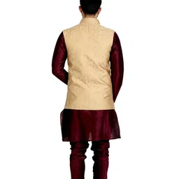 veera paridhaan Men's Raw Silk Standard Length Jacket image 3