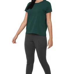 allen solly Women's 100% Cotton Regular Fit T-Shirt image 5