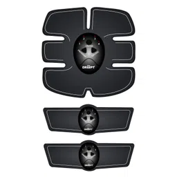 DR PT ABS Stimulator Thigh, Calf, Arm, Hip Fitness Belt and Abdominal Toner Equipment Back Massager for Battery Powered Muscle Adult Women and Man at Home Workout Gym, Black image 1