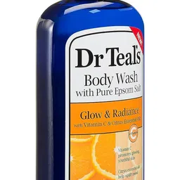 Dr Teal's Body Wash with Pure Epsom Salt, Glow & Radiance | Shower Gel with Vitamin C & Citrus Essential Oils 710ml image 2