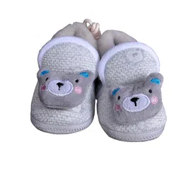 kezle Adorable Baby Teddy Booties: Multicolored, 1 Pair, for 3 to 9 Months image 1