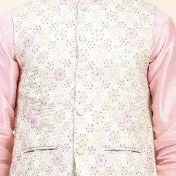 aany's culture Mens Stylish Polyster Floral Digital Printed Nehru Jacket | Two Pockets | Mandarin Collar | Lightweight | Comfortable Mens Nehru Jacket image 4