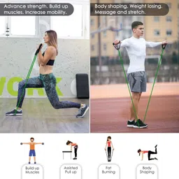 top quality store Resistance Bands,Exercise Resistance Bands and Workout Fitness Set,Fitness Training Tubes for Total Body Exercise Use Anywhere, Home Gym Equipment for Arm & Legs image 2