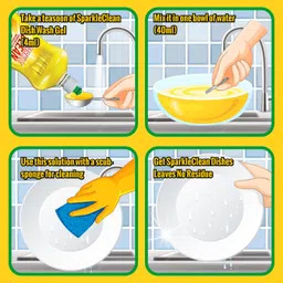 Parle Ropvatika Dishwash 5 Liter Liquid Gel | Leaves No Residue Dishwash Liquid | Cuts Through Grease | Safe On Hands | Fast Cleaner for All Types Of Utensils (Lemon 5 Litre) image 2