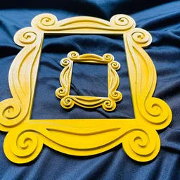 g2g_craftsupplies GLADTOGIFT Friends Peephole Frame - Monica's Apartment Yellow Door 3D Wooden Frame - Best Friend Gift (3 x 4 Inches), Door Mount image 5