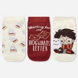 balenzia Socksxpress Harry Potter Women's Ankle Socks - Comfortable & Stylish | Pack of 3 image 2