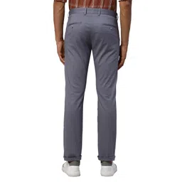 park avenue Neo Fit Cotton Blend Solid Pattern Flat Front Casual Chinos image 4