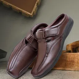 brute Leather Sandals for Men | Fisherman Sandals | Half Sandals image 3