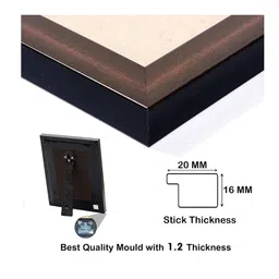 zig zag Lord Kubera / Kuvera / Kuber / Kuberan Small Photo Frame For Wall Table Size Small ( 6x8 inches, Acrylic Glass) image 4