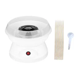 ATORSE® Electric Mini Candy Maker Candy Floss Machine for Home Household Kids White image 1