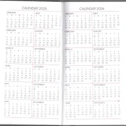 Purestory 2025 Pocket Diary with dates | Premium PU Leather 2025 Diary Planner Organizer | 2 Days per Page | Small Size (6.5inch x 3.5inch) | Pack of 2 - Black image 4