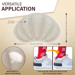bonzella Back of Heel Inserts Cushion Pads for Women & Men 2 Pairs-Heel Grips Liner Shoe Insoles for Loose Sneaker, Shoes & Boots Heel Protector Filler Insert Pads, Too Big Boots, Shoe Fit and Comfort image 4