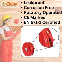 Mitras 20mm Fire Safety Jet Spray Nozzle | High-Pressure Shut-Off | CE & EN 671-1 Certified | Durable Polymer | Rotary Twist Operation | Red, (Pack of 2) | image 3