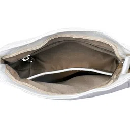 lychee bags Women's Beige PU Sling Bag image 5