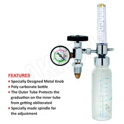 AKh69 Sai life Oxygen Flow Meter Adjustment Oxygen Valve with Regulator oxygen Flow Meter With Rotameter Humidifier Bottle Flow Meter image 4