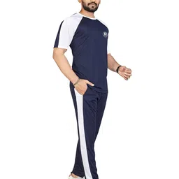 japrika Cotton Blend Night Suit/Summer Suit for Men, Regular Fit Half Sleeves T-Shirt & Lower Set | Soft Cord-Set Track Suit for Boys | Ideal for Casual Outings, Gym, Workout, Sports image 2